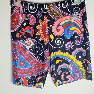 NWT The Chill-Life Compression Shorts Paisley size Adult Large